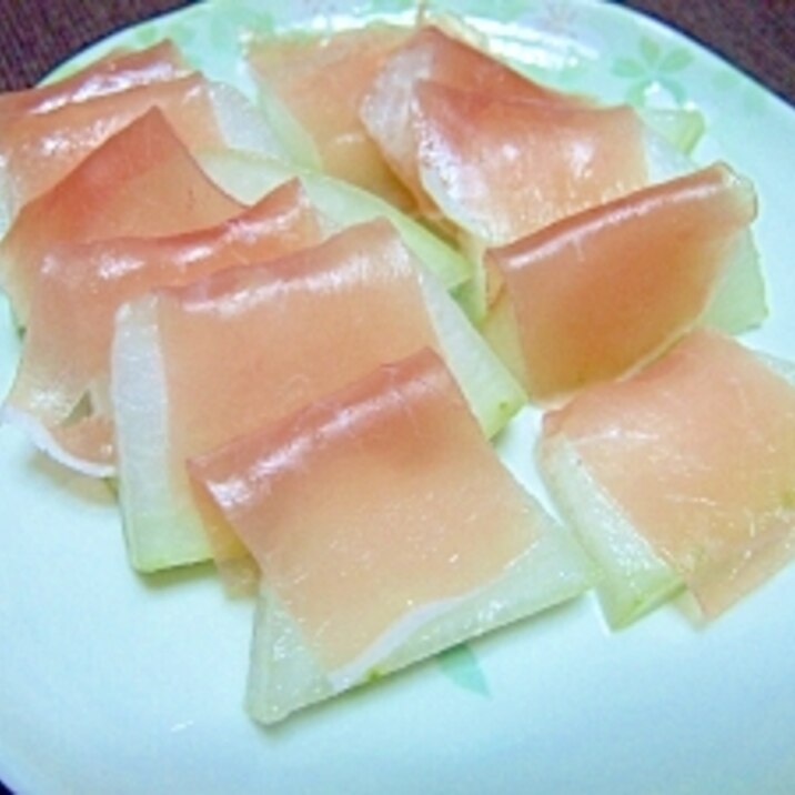 前菜でどうぞ!冬瓜のハチミツレモン漬け